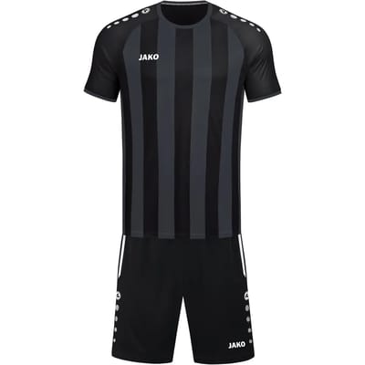 Jako Inter Shirt Korte Mouw Kinderen - Antraciet / Zwart | Maat: 128