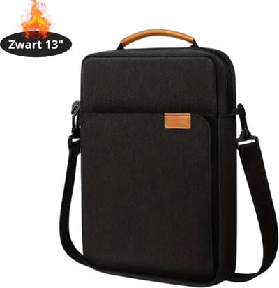 Nivard Laptoptas Krasbestendig - Laptop Sleeve - Rugtas - Schoudertas - Laptoshoes - Kantoortas - Dames & Heren - 13 Inch - Zwart