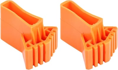 Antislip Laddervoeten - Ladderstabilisator Pads - Vloer Beschermen - Verdikt PVC Materiaal - 9x6.5x2 cm - Oranje