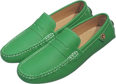 Bovista Loafers Heren - Met Hak - Herenschoenen - Instappers - Groen - Maat 42