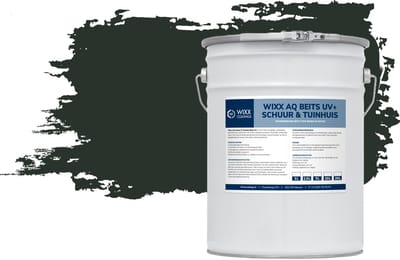 Wixx AQ Schuur en Tuinhuis Beits UV+ - 5L - Rijtuigengroen | L2.10.12