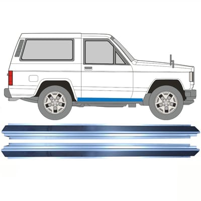 Reparatie dorpel voor Nissan Patrol K160 1979-1990 / Links + Rechts / Set