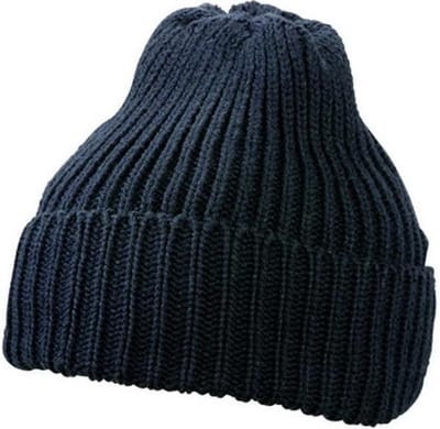 Myrtle Beach - Unisex Warm Gebreide Muts (Navy)