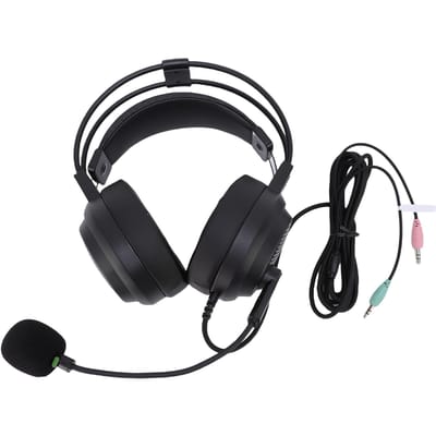 Over-Ear Koptelefoon Adaptieve Dubbele Balkstructuur Comfortabele Bedrade Headset met Microfoon voor