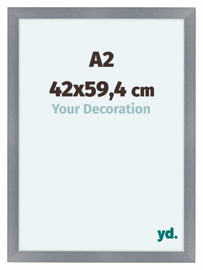 Your Decoration - Fotolijst A2 42x59,4 cm - MDF - Aluminium Geborsteld - Como