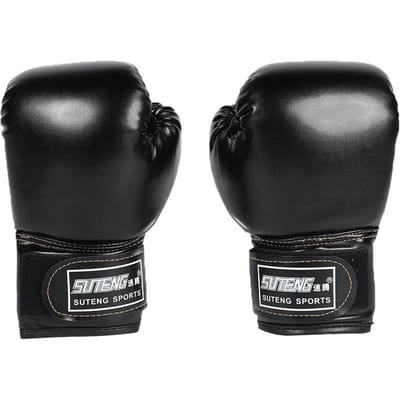 Opblaasbare bokszak PVC Tuimelaar Bokszak Stressverlichtend Speelgoed Bokstraining Zandzak 1.2M voor Volwassenen Kinderen Taekwondo Training Praktisch Gebruik Kids Gloves Black
