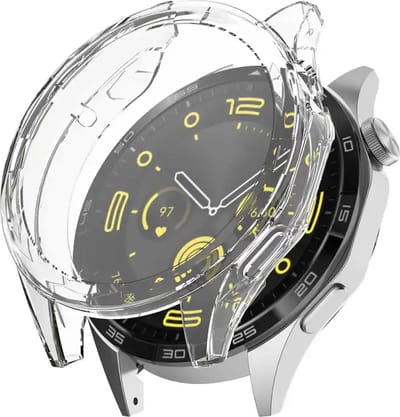 Strap-it TPU bescherm hoesje - geschikt voor Huawei Watch GT 4 (46mm) - schokabsorberende case voor Watch GT 4 - 46mm (transparant)