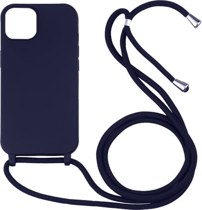 Hoesje geschikt voor iPhone 7 - Backcover - Koord - Softcase - Flexibel - TPU - Paars