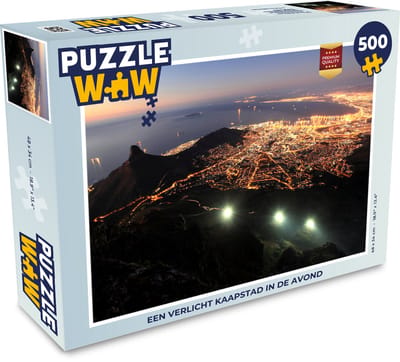Puzzel Kaapstad - Zuid afrika - Stad - Legpuzzel - Puzzel 500 stukjes