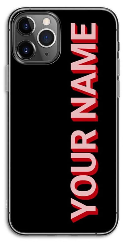 Gepersonaliseerd - Case Company® - Hoesje geschikt voor iPhone 11 Pro hoesje - Namecase - Soft Cover Telefoonhoesje - Bescherming aan alle Kanten en Schermrand