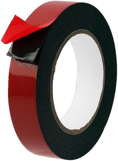 Allecto plus - Dubbelzijdig plakband 5m x 25mm - Water- en hittebestendig - Voor wandmontage led auto huis kantoor buiten