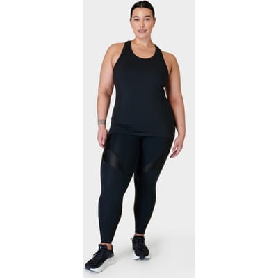 Sweaty Betty Athlete Seamless Workout Tank Top ZWART - Maat XS