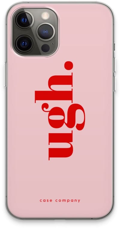 Case Company® - Hoesje geschikt voor iPhone 13 Pro Max hoesje - Ugh - Soft Cover Telefoonhoesje - Bescherming aan alle Kanten en Schermrand