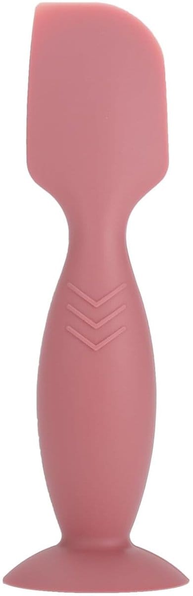 JeiibrZui Billenpasta Spatel - Luiercrème Applicator - Gemakkelijk & Hygiënisch Aanbrengen + Veilige Zuignap - 1 Stuks - Voor Babyverzorging Inclusief Rose Rood