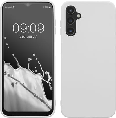 kwmobile telefoonhoesje geschikt voor Samsung Galaxy A14 5G - Hoesje voor smartphone - Back cover in mat wit