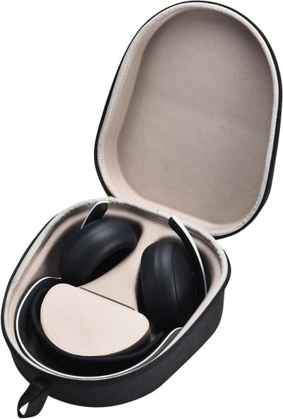 Draagbare Beschermcase voor Draadloze Headset, Reiscover met Magnetische Sleuf voor Playstation 5 Accessoires (Zwart)