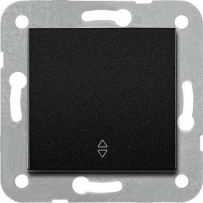 Wisselschakelaar met afdekraam - zwart - wisselschakelaar zwart - OVIVO- 1 knops;Let op:De artikelen passen alleen op het merk van OVIVO het is geen universeel schakelmateriaal of afdekmateriaal.