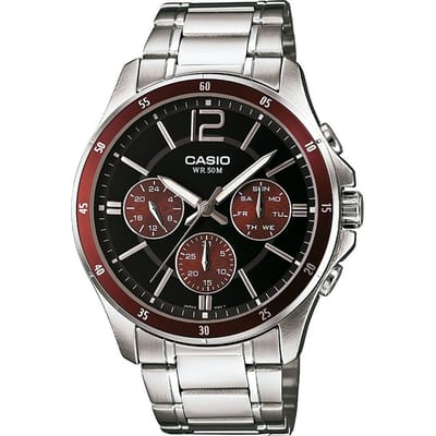 Casio Casio Collection MTP-1374PD-5AVEF Horloge - Staal - Zilverkleurig - Ø 43 mm