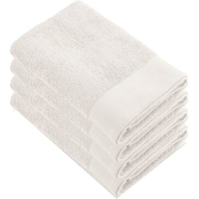 Walra Soft Cotton Douchelaken 70x140 cm 550gram Kiezel Grijs - 4 stuks