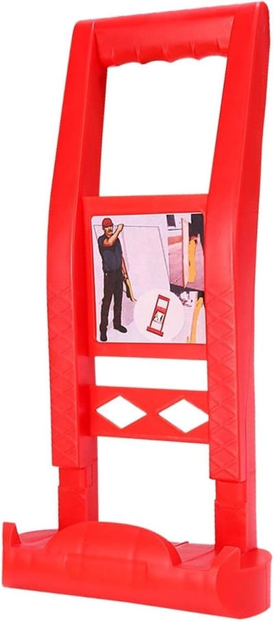 Gipsplaat lifter - Paneelhouder Plankgreep - Platen Verplaatsen - Ergonomisch Ontwerp - 36.5 cm - Rood