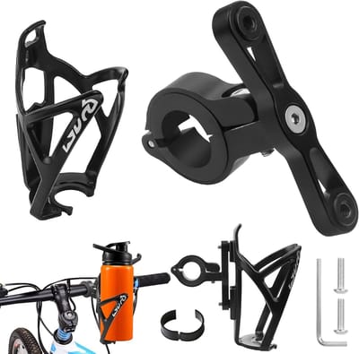 Waterdichte flessenhouder adapter voor fietsen en scooters - inclusief 1 stuk flessenhouder - handig accessoire voor flessenhouder op de fiets