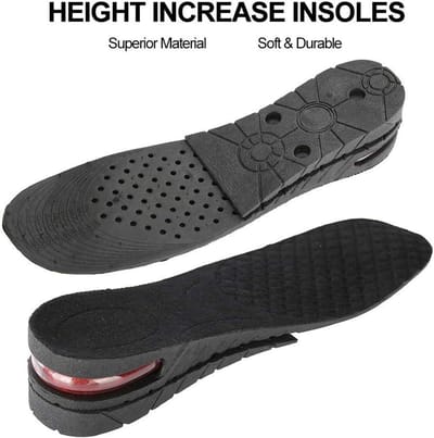 Allecto Plus - Hoogte Verhogende Inlegzolen voor Hielverhoging - Verstelbaar - Unisex - 2 Lagen - Comfortabel en Effectief - Verhoogt Hielhoogte met 2,5 cm