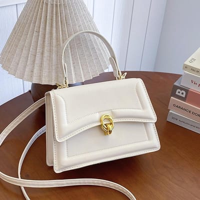 Modieuze Tas met Textuur voor Dames Nieuwe Trendy en Modieuze Veelzijdige Handgedragen Kleine Vierkante Tas Modieuze Casual Crossbody Tas white