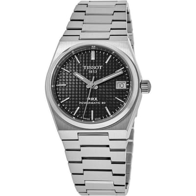 Tissot PRX T-Classic Powermatic 80 zwarte wijzerplaat automatisch T137.207.11.051.00 100M unisex horloge zwart