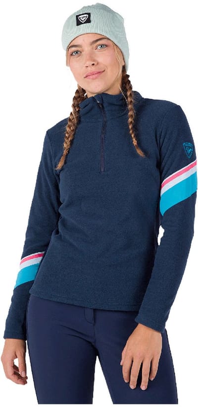 Rossignol Strawpile Fleece Met Halve Rits Blauw XS Vrouw