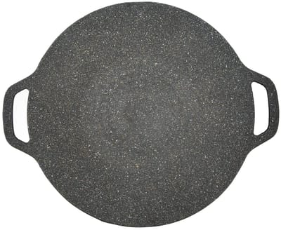Dailygoods- Grillpan 38cm - Dubbele Handgrepen - 6-Lagen Coating - PFOA-vrij - Gezond Koken - Krasbestendig oppervlak - Bakplaat