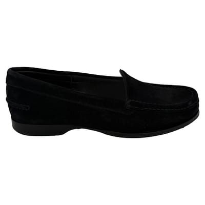 The Row Ruth Loafers in Zwart Suède