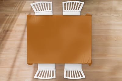 Tafelkleed - Tafellaken - 170x130 cm - Bruin - Aardetint - Effen kleur - Binnen en Buiten