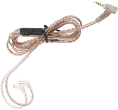 Dailygoody - Vervangingskabel Oordopjes - Met Microfoon - Lichtgewicht - 3.5mm Kabel - Geschikt voor KZ Hoofdtelefoons - 125cm Lengte