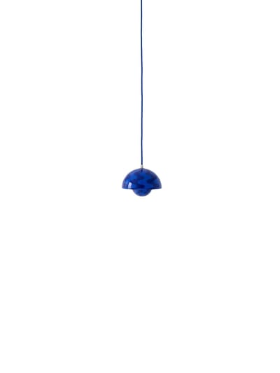&Tradition Flowerpot VP10 hanglamp - cobalt blue & twilight blue pattern