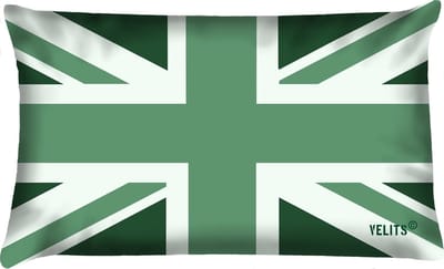 Sierkussen - Buitenkussen Groene Vingers Waterafstotend Bootkussen Engelse Vlag - Groen - 60 Cm X 40 Cm