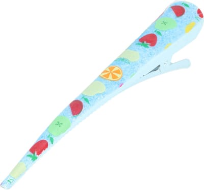 Haarsoires Haarspeld Duckklem 13cm – Basic – Fruitprint – Metaal – Blauw - Sterke Haarclip voor Styling & Dagelijks Gebruik - Hair Clip - Decoratieve Haaraccessoire