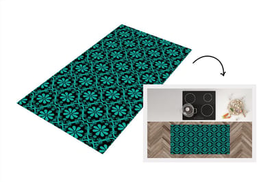 Keukenloper - Loper keuken - Patronen - Gothic - Bloemen - 120x60 cm - Keukenloper vinyl