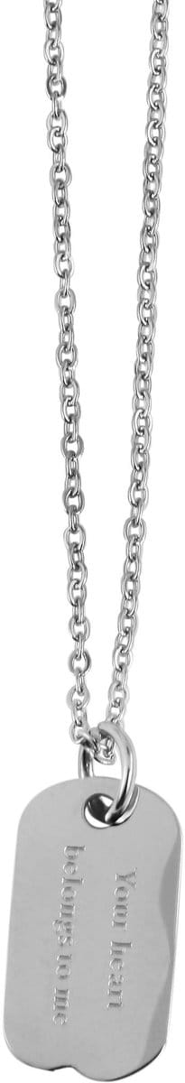 AKZENT Akzent uniseks ketting met hanger Harry, zilverkleurig, duurzaam