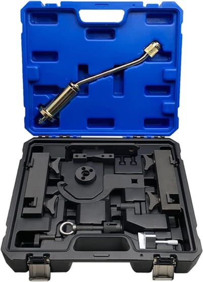 Motor Distributieriem Gereedschapskit, Geschikt voor Land Rover Range Rover Sport Jaguar V8 5,0L V6 3,0L, Kolkshaft Blokkeringsgereedschap met Brandstofpomp en 2 Injectoren