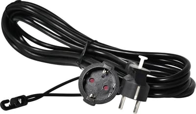 Easyout EO-780803 Stroom Verlengkabel 16 A Zwart 5.00 m H05VV-F 3G 1,5 mm²