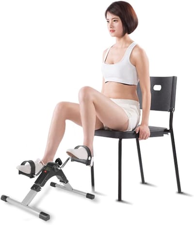 Mini Fitnessfiets - Pedaaltrainer Arm Been - Actieve Revalidatie - Inklapbaar Met Display - 49 x 37 x 35 cm