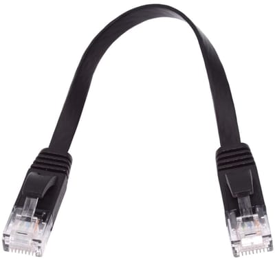 Dailygoods - Cat6 Ethernet Kabel - Ultra Slim - 0.5M - 10Gbps snelheid - Hoge kwaliteit internetverbinding - Flexibel en dun - Geschikt voor netwerken