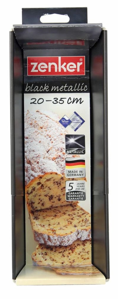 Uitrekbare cakevorm 20 tot 35 cm Zenker Black Metallic