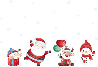 Kerststicker: Kerstman en verrassingscadeaus - Kerststickers - feestdecoratie - 100x150cm
