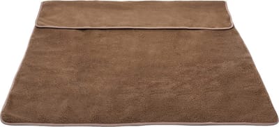 Lamswollen Deken Plaid XXL 200x240cm 2-persoons Lits Jumeaux - 100% zuivere Australische Merino Lams Scheerwol 450 g/m² Woolmark-certificaat – Coffee Brown – ZACHT en WARM – Wasbaar en Antiallergisch