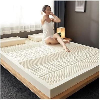 Latex Matras Topper - Natuurlijke Topper - Betere Slaap - Zeven Comfortzones - 120 x 190 cm - Natuurlijk