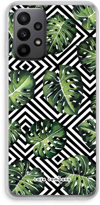 Case Company® - Hoesje geschikt voor Samsung Galaxy A23 hoesje - Geometrische jungle - Soft Cover Telefoonhoesje - Bescherming aan alle Kanten en Schermrand
