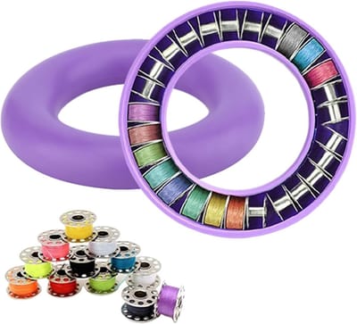 Flexibele siliconen bobbinhouder ring voor naaien, borduren en handwerkaccessoires - ideaal voor creatieve projecten