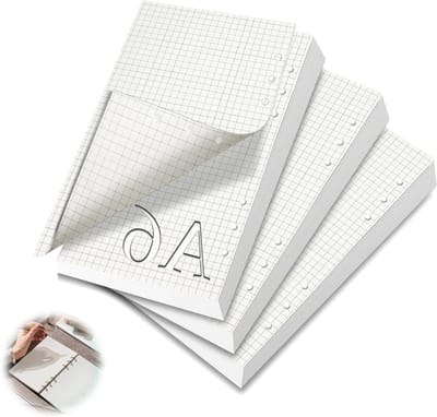 A6 Refill Paper voor Ringbanden, 180 Vellen, 6 Gaten, Perfect voor Notities, Journals en Schetsen