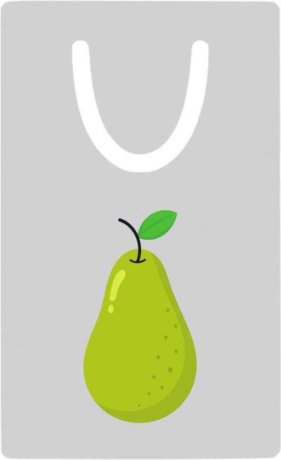 Hacebo® - Peren metalen boekenlegger - Fruitschaal - fruit liefhebbers - Peer - vrucht - gezond eten Bladwijzer boekenleggers - 7.6 cm x 5cm